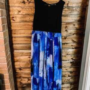 Apt 9 Petite Black/Blue Dress
